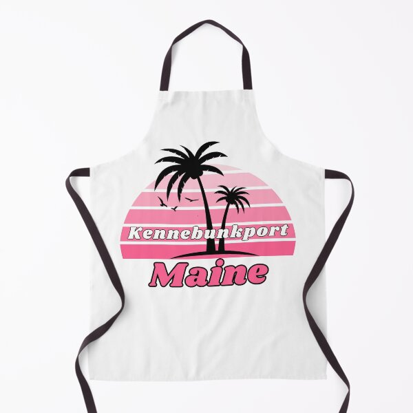 Item preview, Retro Cool Kennebunkport Beach Maine Palm Tree at Sunset Souvenirs designed and sold by karmdaf.