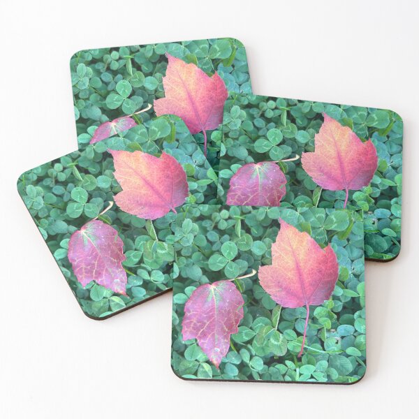 Item preview, Fall leaves on clovers designed and sold by Lauracolleen3.