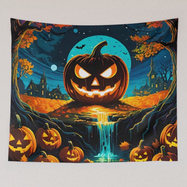 Item preview, Frightful Halloween Pumpkin Design with a Twist designed and sold by GrizzlyCollective.
