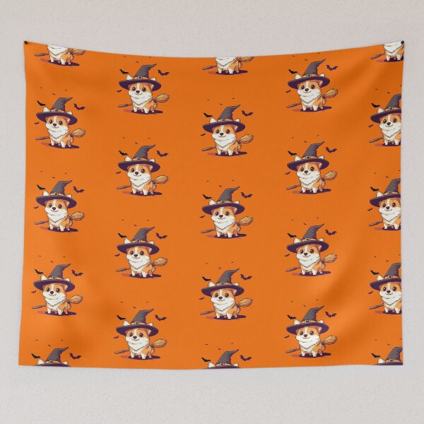 Item preview, Witchy Corgi on a Broom designed and sold by FairX.