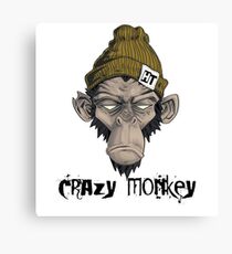 geek the is the monkey t-shirt don't stress Canvas Print
