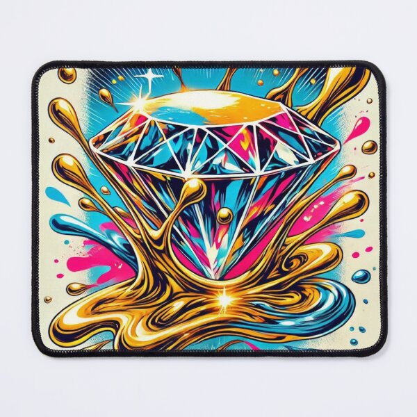 Item preview, Vibrant Diamond Splash - Abstract Art Fusion designed and sold by Sembiante.
