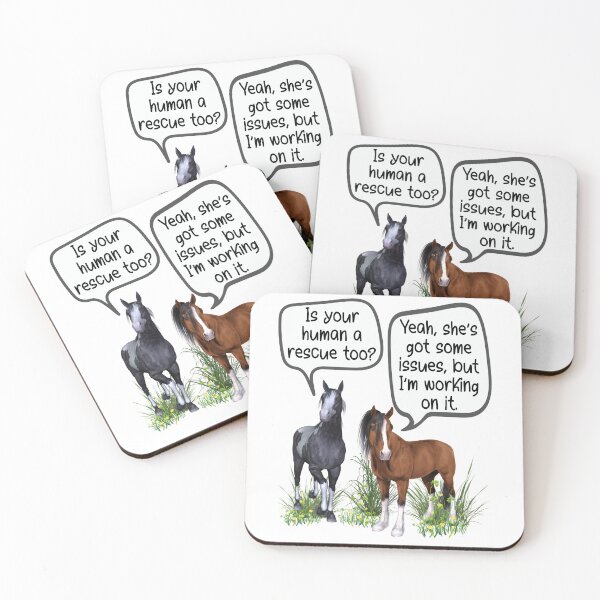 Item preview, Horse Rescue Funny Quote designed and sold by RamblingBoho.