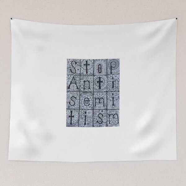Item preview, Stop anti-Semitism mandala  designed and sold by SpicyHamsa1.