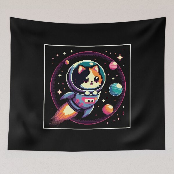 Item preview, Pixel Space Kitten designed and sold by BugandAcorn.
