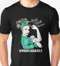Mental health warrior unbreakable Unisex T-Shirt