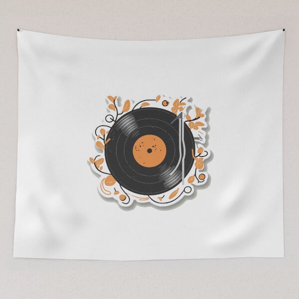 Item preview, Enchanting Vintage Vinyl Record Artwork designed and sold by NiftyWrx.
