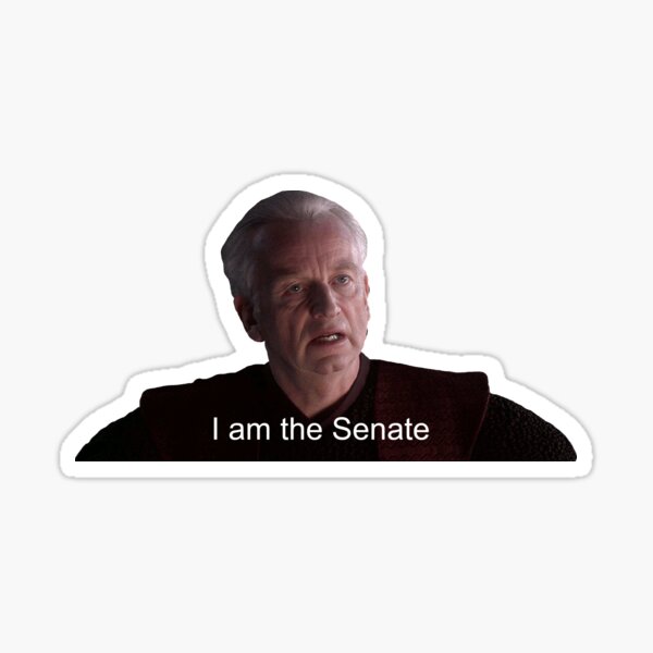 I Am The Senate Sticker