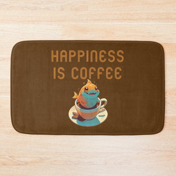 Item preview, adorable fish and coffee designed and sold by La Loca.