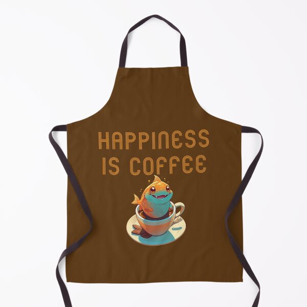 Item preview, adorable fish and coffee designed and sold by La Loca.
