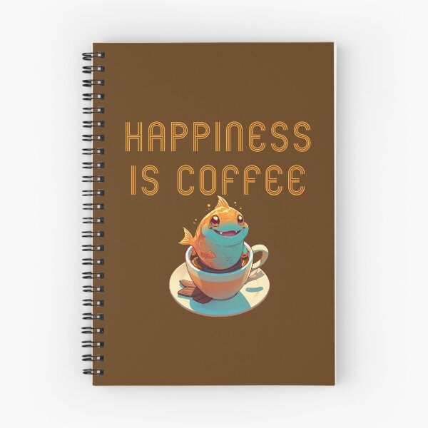 Item preview, adorable fish and coffee designed and sold by La Loca.