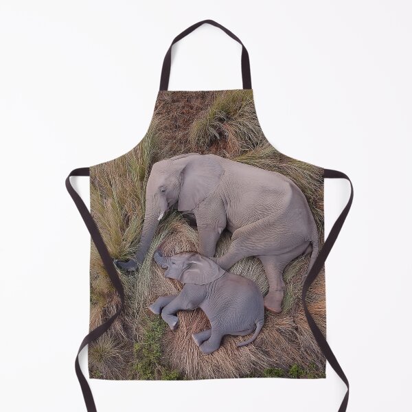 Item preview, Elephants sleeping | drone shot designed and sold by PopCultureArtShop.