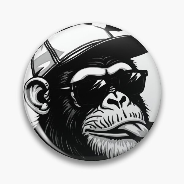 Item preview, Cool Boy Chimpanzee in Sunglasses designed and sold by Mosaic-97.