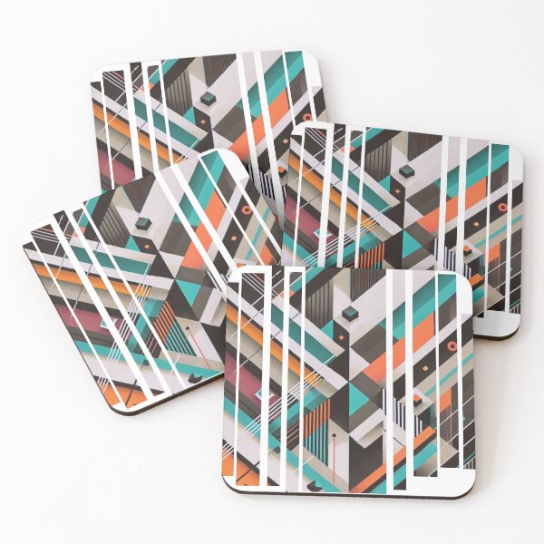 Item preview, Modern Geometric Abstract - Retro Futuristic Design designed and sold by Sembiante.