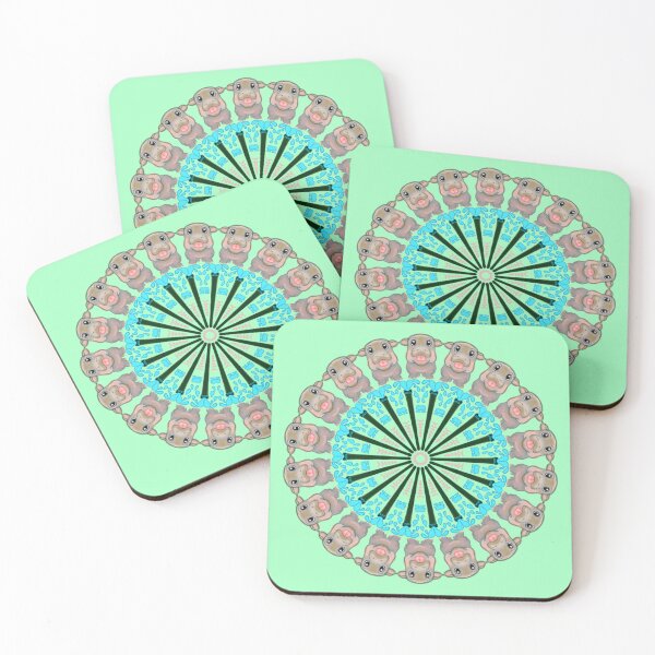 Item preview, Mandala de Moo Deng designed and sold by MandalaZoo.