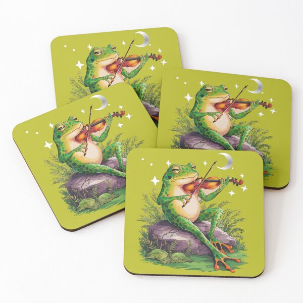 Item preview, Anthropomorphic frog playing a violin. designed and sold by Mahilis.