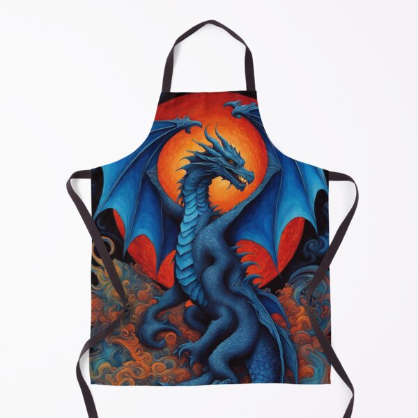 Item preview, Medieval Blue Winged Dragon designed and sold by TheDarkWardrobe.