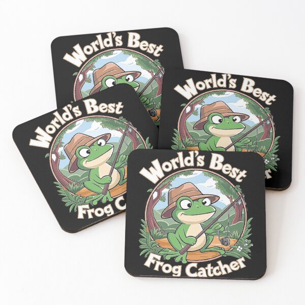 Item preview, World’s Best Frog Catcher Cartoon for Nature Lovers designed and sold by love3617.