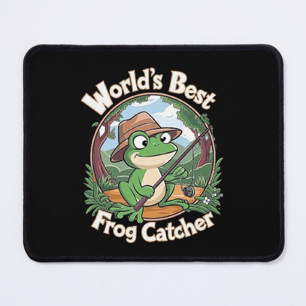 Item preview, World’s Best Frog Catcher Cartoon for Nature Lovers designed and sold by love3617.