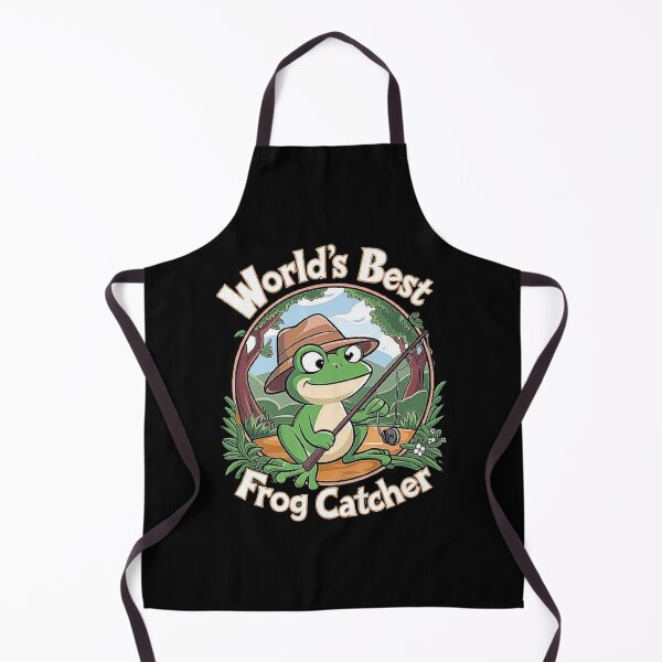 Item preview, World’s Best Frog Catcher Cartoon for Nature Lovers designed and sold by love3617.