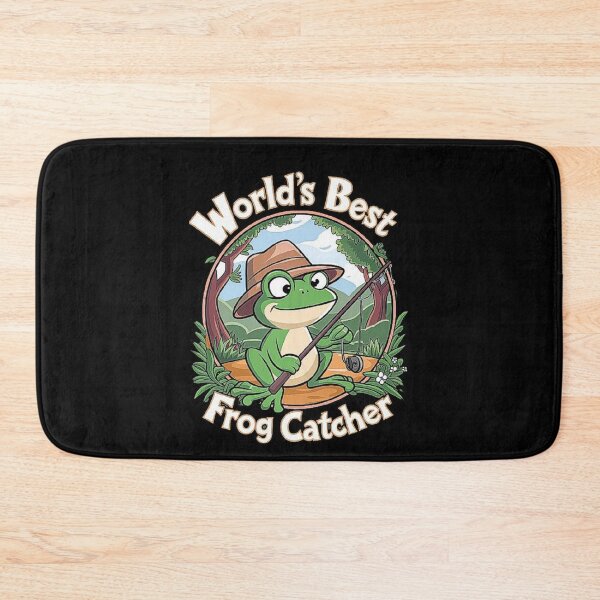 Item preview, World’s Best Frog Catcher Cartoon for Nature Lovers designed and sold by love3617.