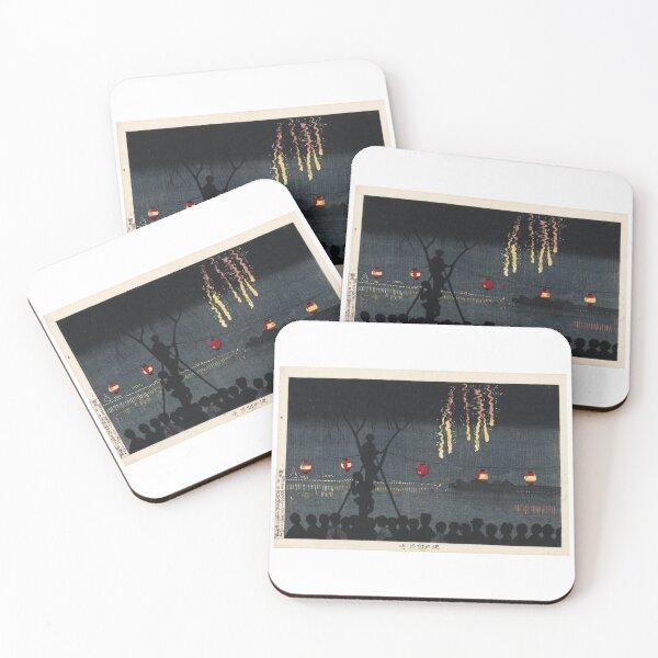 Item preview,  Fireworks At Ikenohata Kobayashi Kiyochika  Japanes designed and sold by TeeARTHY.