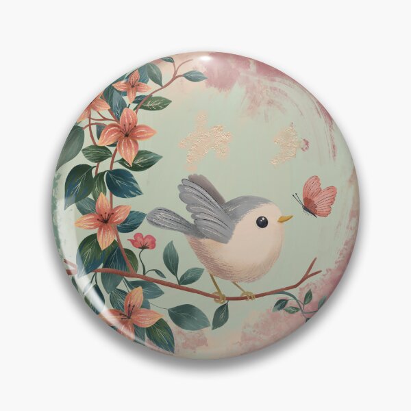 Item preview, Birb and Butterfly designed and sold by LoveCallieCo.