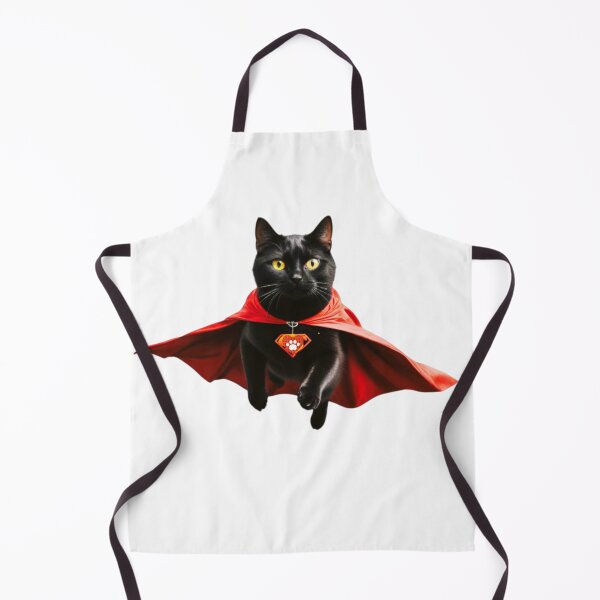 Item preview, BLACK CAT FLYING KITTY SUPER PAWS HERO STICKER designed and sold by Arts4U.