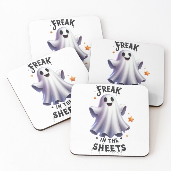 Item preview, Freak In The Sheets – Cute Ghost Halloween Pun Design designed and sold by HotaruArt.