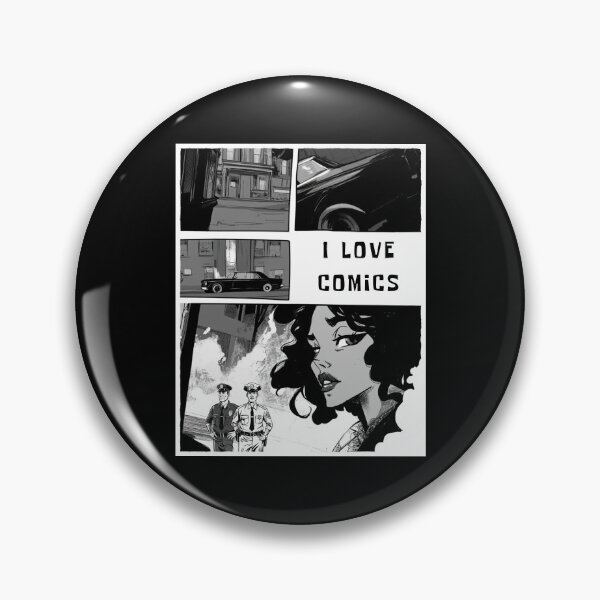 Item preview, I love comics, black and white comics-style artwork designed and sold by silent-violin.