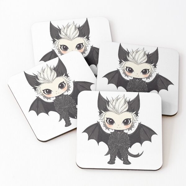 Item preview, Cute Chibi Bat-Winged Warrior Sticker for Fantasy Fans designed and sold by Liseri.