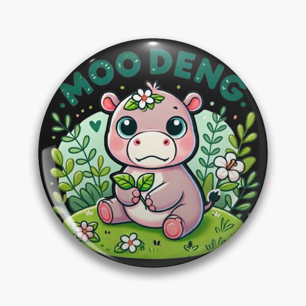 Item preview, Moo Deng Baby Hippo Bamboo Cutee Animal Hippo Lovers Kids designed and sold by SztylishDesigns.