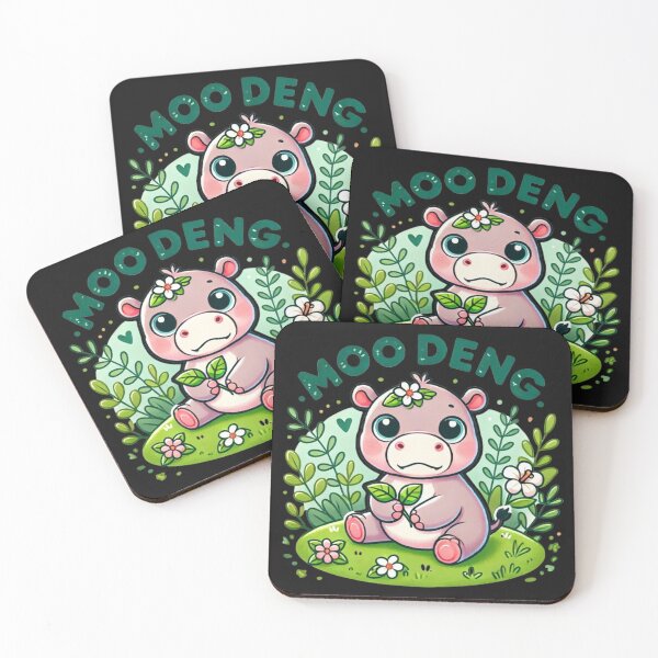 Item preview, Moo Deng Baby Hippo Bamboo Cutee Animal Hippo Lovers Kids designed and sold by SztylishDesigns.
