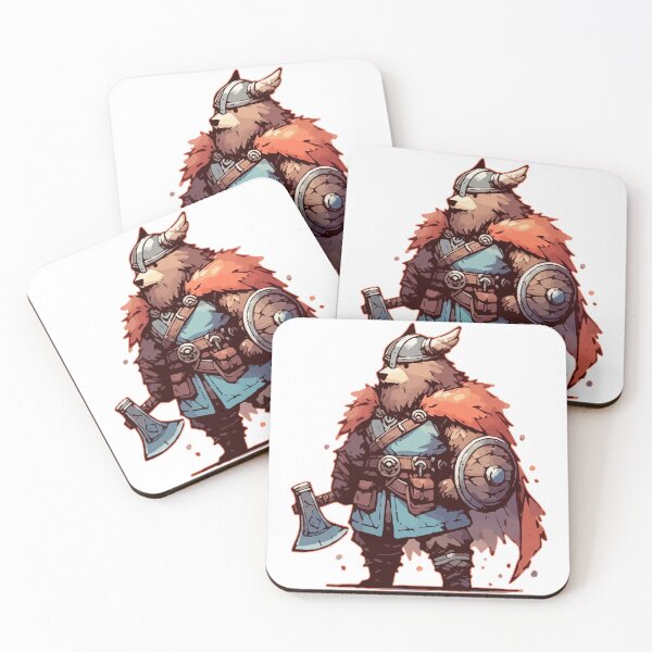 Item preview, Cute Viking Warrior Bear designed and sold by TomFrontierArt.