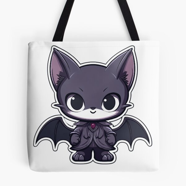 Item preview, Adorable Chibi Bat Sticker for Halloween and Fantasy Fans designed and sold by Liseri.