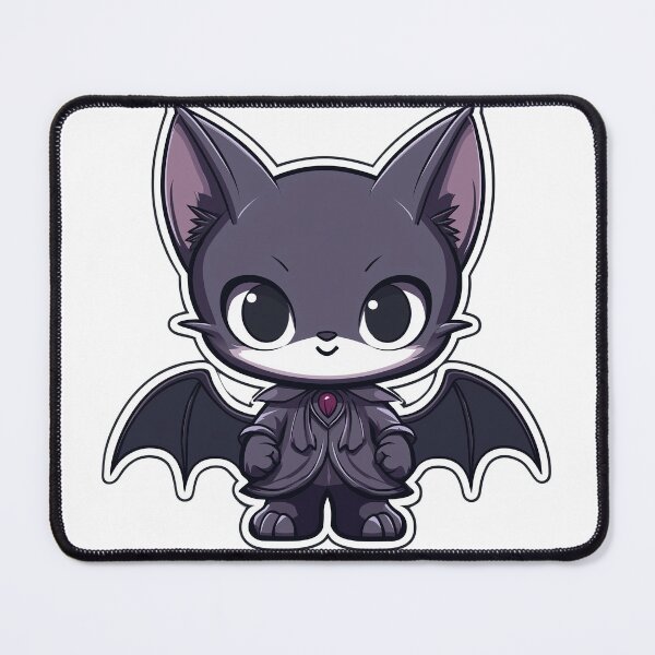 Item preview, Adorable Chibi Bat Sticker for Halloween and Fantasy Fans designed and sold by Liseri.
