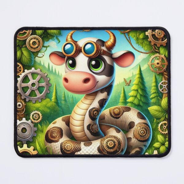 Item preview, Steampunk Cow Reticulated Python designed and sold by Sillytoe.