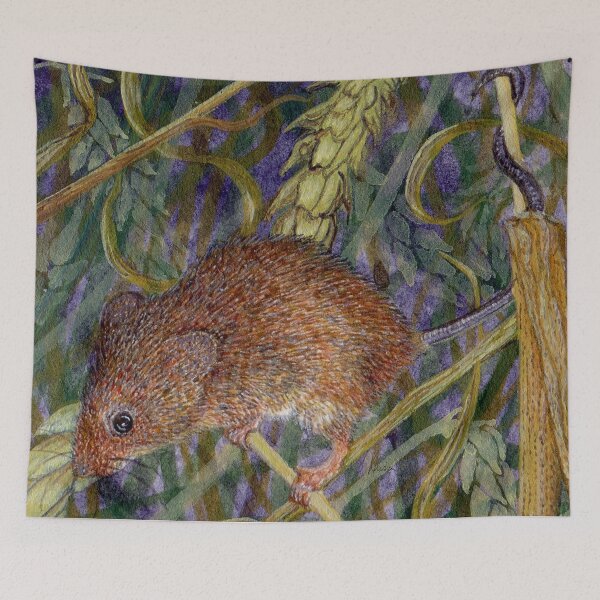 Item preview, Harvester mouse, playing in the wheat and barley designed and sold by SusanAlisonArt.