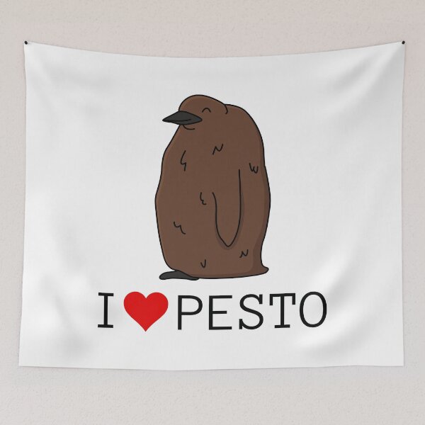 Item preview, I Love Pesto the Penguin designed and sold by Magnolia Valley Art.