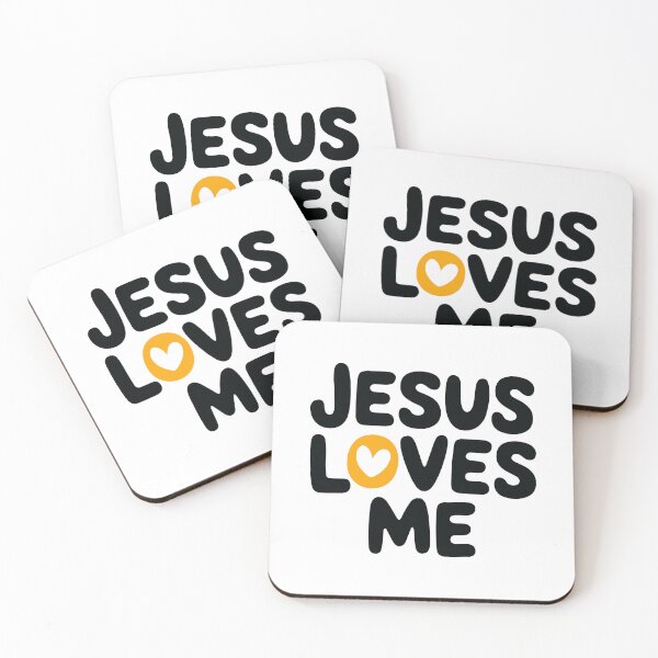 Item preview, Jesus Loves Me Christian Design - Cute and Simple Faith Message for All Ages by Haha Handles Hub designed and sold by HahaHandlesHub.