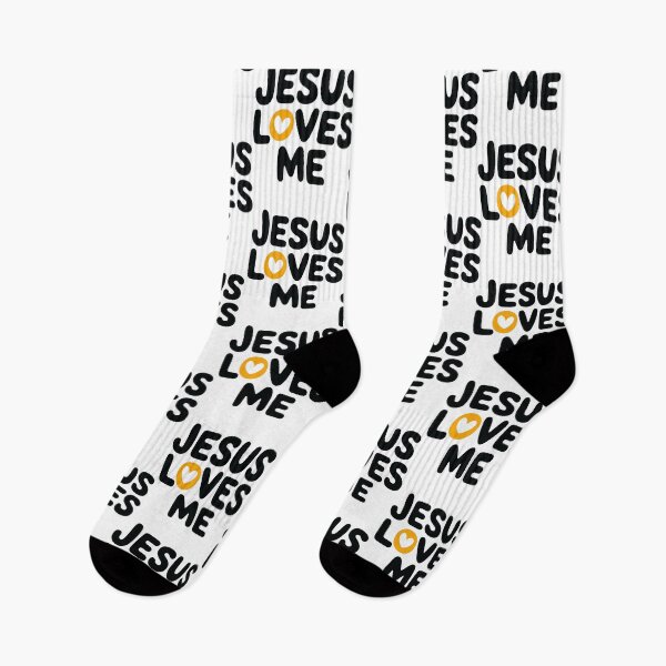 Item preview, Jesus Loves Me Christian Design - Cute and Simple Faith Message for All Ages by Haha Handles Hub designed and sold by HahaHandlesHub.