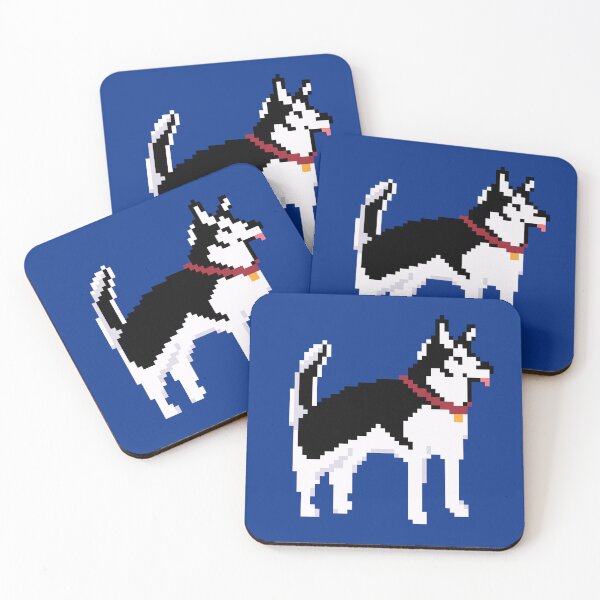 Item preview, Retro Pixel Dog - Siberian Husky designed and sold by TheWilsonland.