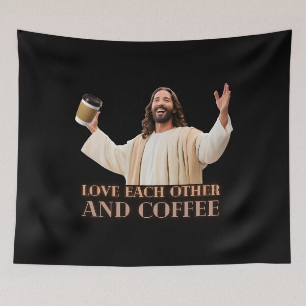 Item preview, Jesus Coffee Love Each Other designed and sold by Digitayaa.