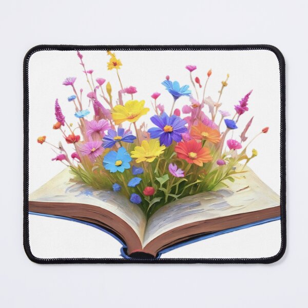 Item preview, PASTEL WILDFLOWERS GROWING FROM BOOK designed and sold by Arts4U.