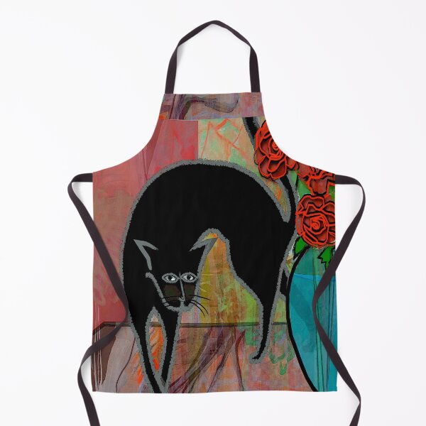 Item preview, Black Cat & Roses designed and sold by ViaARTfactory.