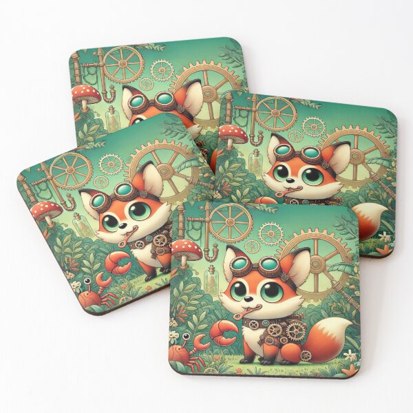 Item preview, Steampunk Crab-Eating Fox designed and sold by Sillytoe.