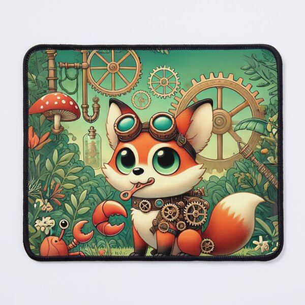 Item preview, Steampunk Crab-Eating Fox designed and sold by Sillytoe.