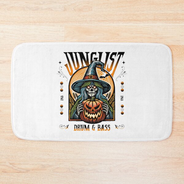 Item preview, JUNGLIST  - Dnb Pumpkin Witch (black)  designed and sold by Discothreadz.