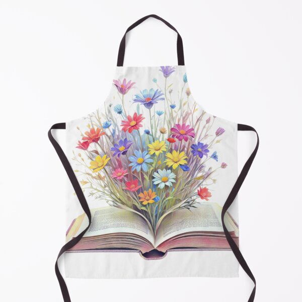 Item preview, DEMURE WILDFLOWERS GROWING FROM BOOK STICKER designed and sold by Arts4U.