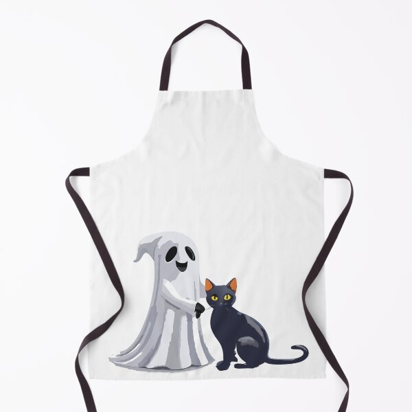 Item preview, Halloween White Ghost and Black Cat designed and sold by BlueStarG8.